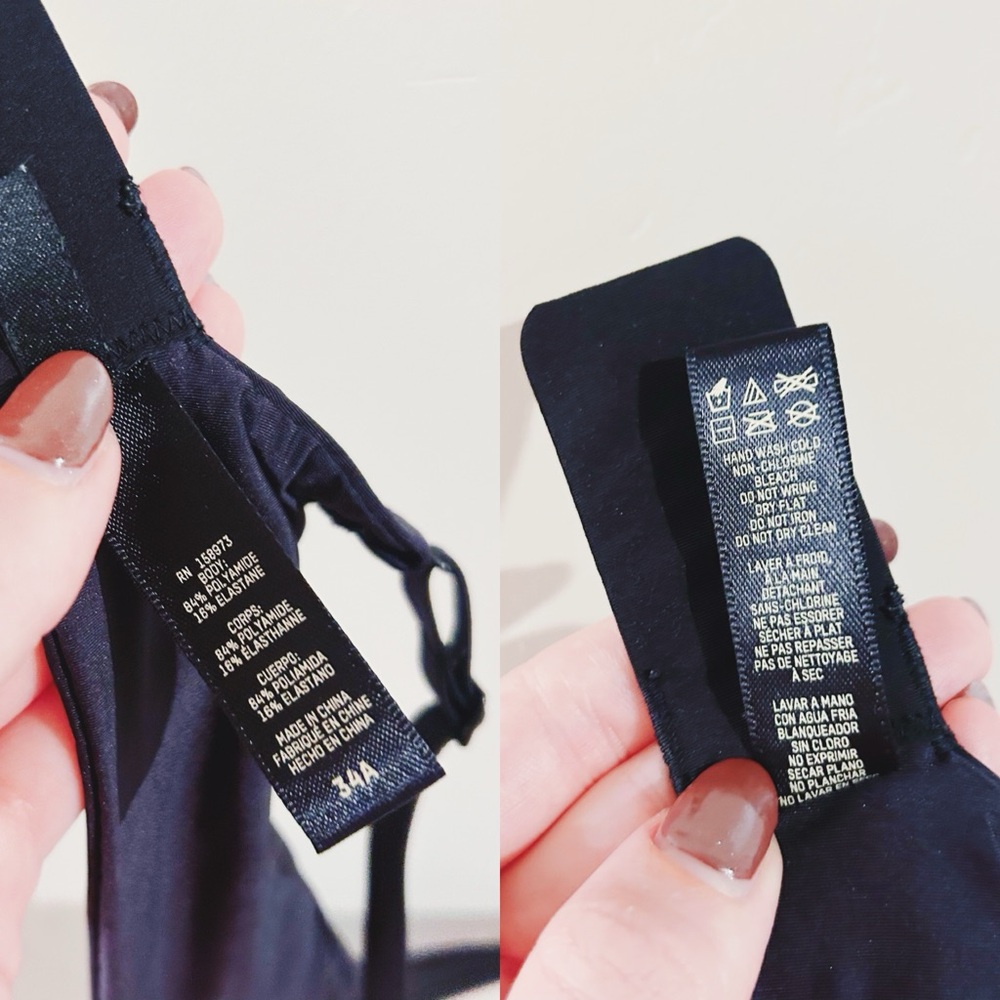 skims | wireless form push-up plunge bra in onyx ↷ - Picture 9 of 16